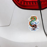 Sticker Drake Och Fisk