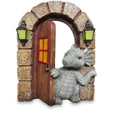 Dekorativ Drake Med Dörr