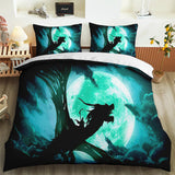 Grönt Bäddset Med Drake