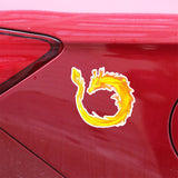 Guldfärgad Drake Sticker