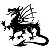 Sticker Heraldisk Drake