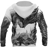 Huvtröja Varg Och Drake