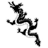 Klistermärke Svart Kinesisk Drake