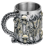 Mugg Silver Drake Med Dödskallar