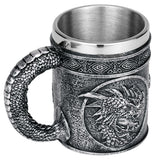 Mugg Silver Med Drakhuvud