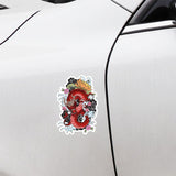 Röd Drake Sticker