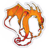 Sticker Drake Eldslågor