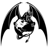 Svart Sticker Drake Planet