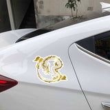 Sticker Guldfärgad Kinesisk Drake