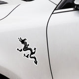 Sticker Svart Orientalisk Drake