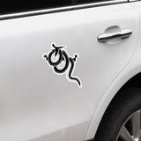 Svart Drake På Sticker
