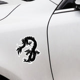 Svart Orientalisk Drake Sticker