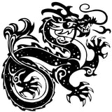 Svart Vinyl Kinesisk Drake