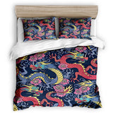 Sängkläder Med Orientaliska Drakar