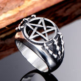 Stålring Drakklo Med Pentagram